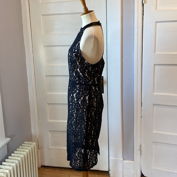 NWT A.B.S. Collection Black Lace Halter Dress, Size 10 - Picture 6 of 17